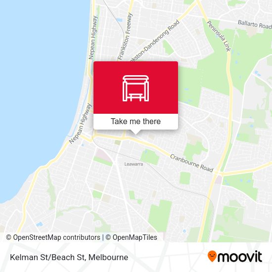 Kelman St/Beach St map