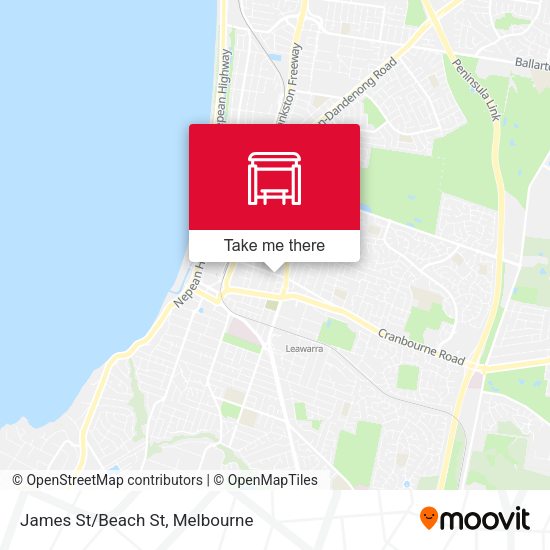 James St/Beach St map