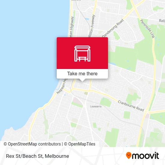 Mapa Rex St/Beach St