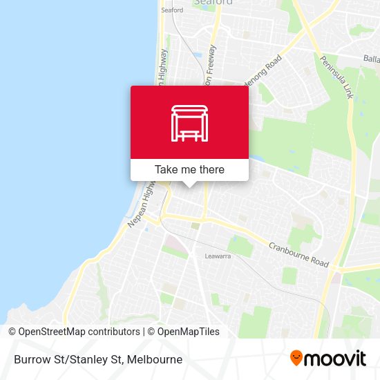 Burrow St/Stanley St map