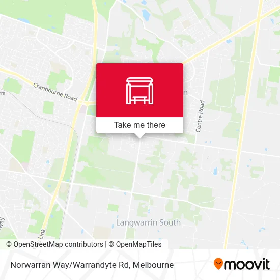 Mapa Norwarran Way/Warrandyte Rd