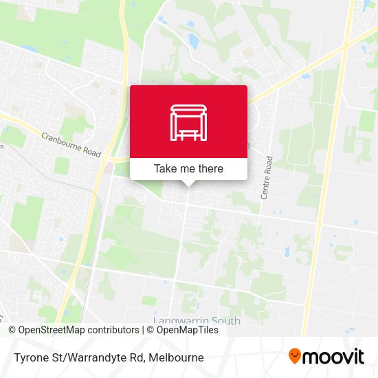 Tyrone St/Warrandyte Rd map