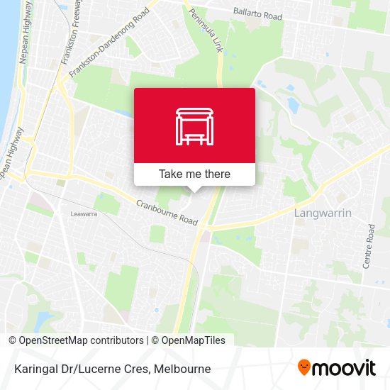Karingal Dr/Lucerne Cres map
