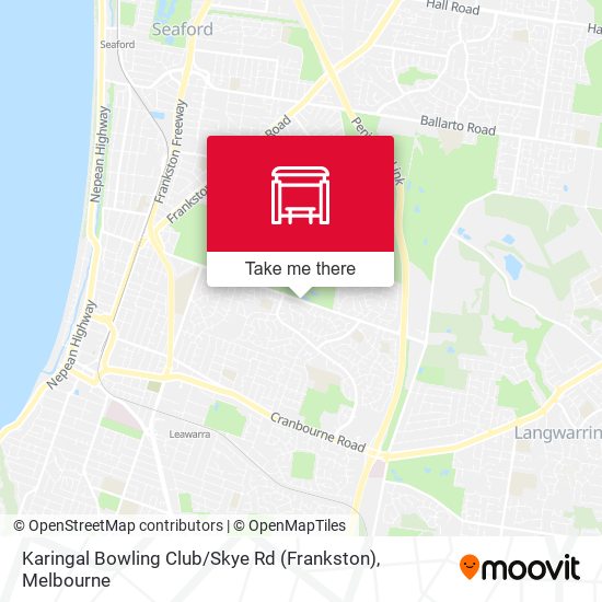 Karingal Bowling Club / Skye Rd (Frankston) map