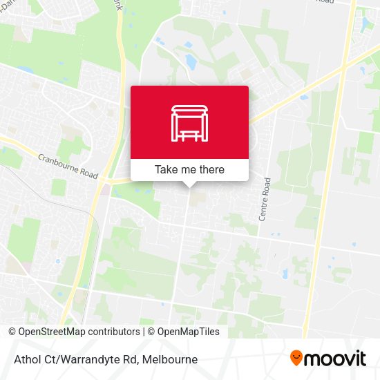 Athol Ct/Warrandyte Rd map
