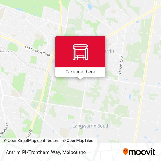 Antrim Pl/Trentham Way map
