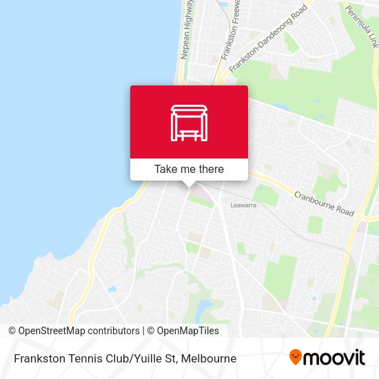 Frankston Tennis Club / Yuille St map