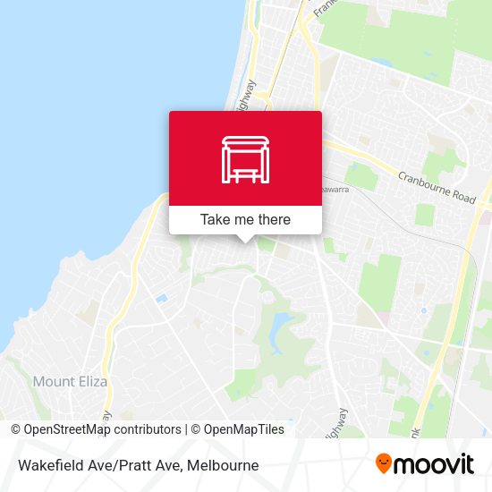 Wakefield Ave/Pratt Ave map