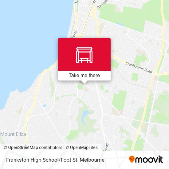 Frankston High School/Foot St map