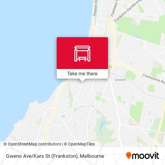 Gweno Ave/Kars St (Frankston) map