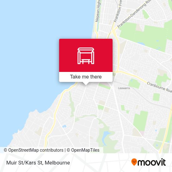 Muir St/Kars St map