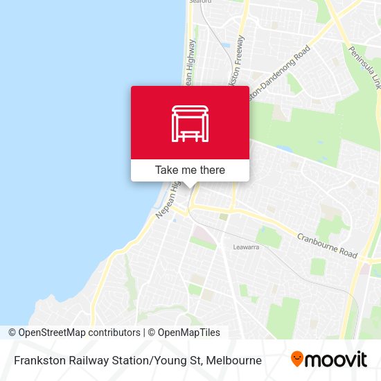 Frankston Railway Station / Young St map