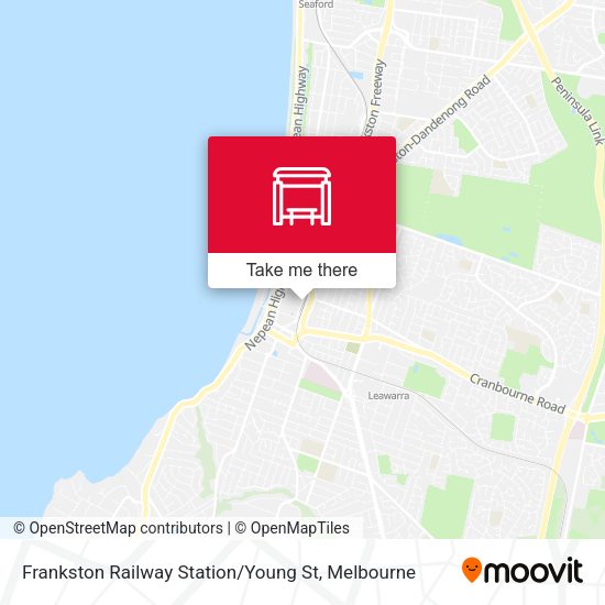 Frankston Railway Station / Young St map