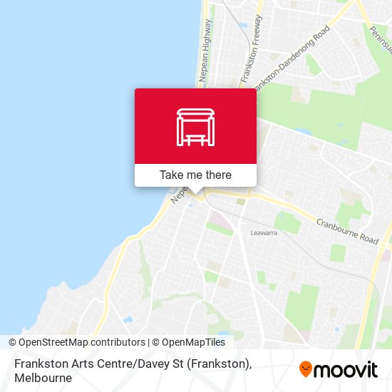 Mapa Frankston Arts Centre / Davey St