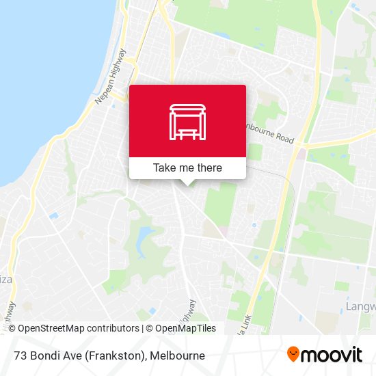 Mapa 73 Bondi Ave (Frankston)