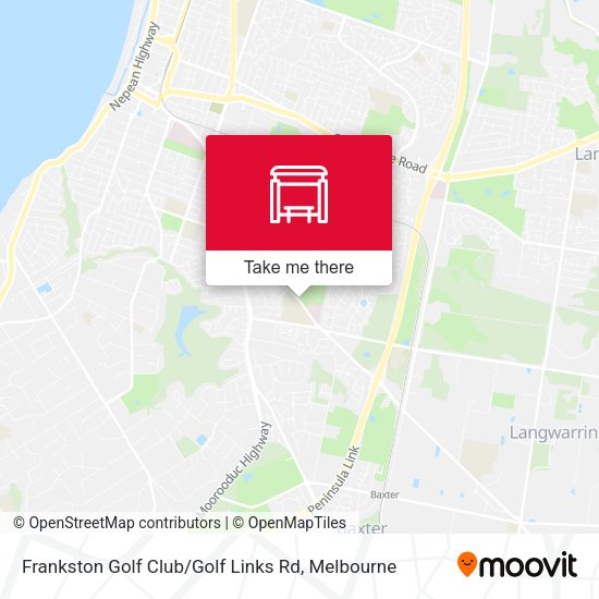 Frankston Golf Club / Golf Links Rd map