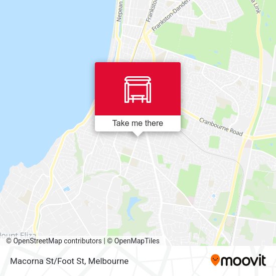 Macorna St/Foot St map