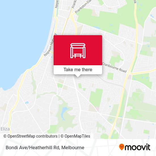 Bondi Ave/Heatherhill Rd map