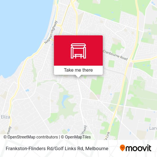 Frankston-Flinders Rd / Golf Links Rd map