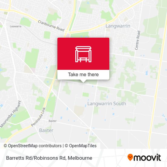 Barretts Rd/Robinsons Rd map