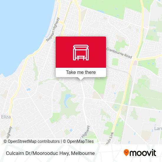 Culcairn Dr/Moorooduc Hwy map