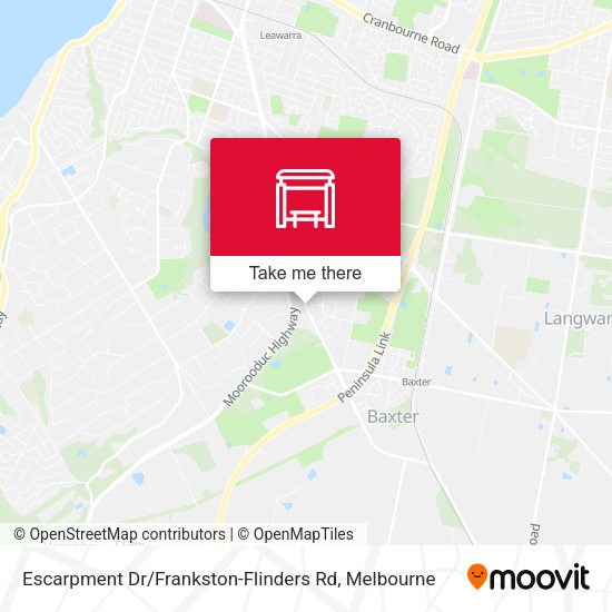 Escarpment Dr / Frankston-Flinders Rd map