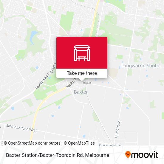Baxter Station / Baxter-Tooradin Rd map