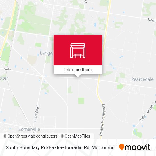 South Boundary Rd / Baxter-Tooradin Rd map