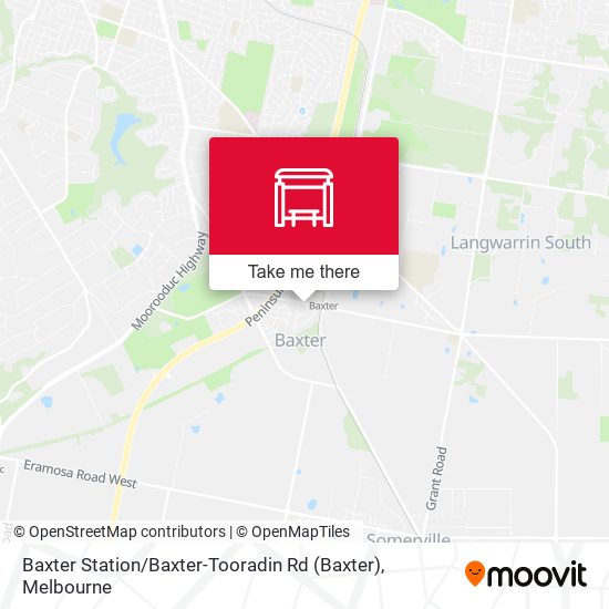 Baxter Station / Baxter-Tooradin Rd map