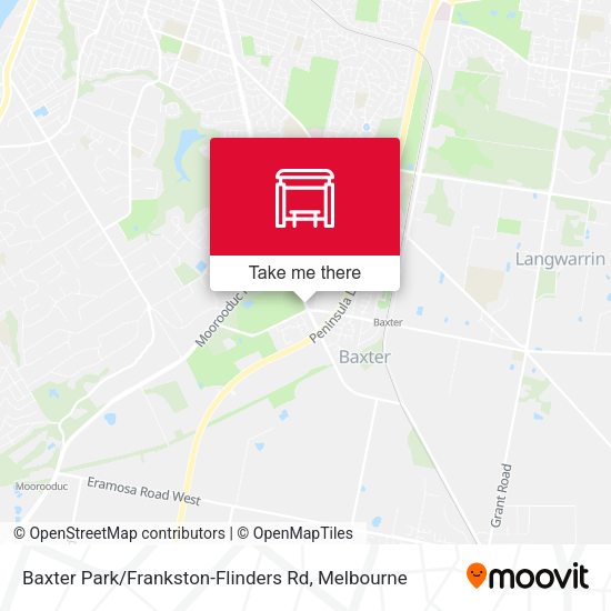 Baxter Park / Frankston-Flinders Rd map