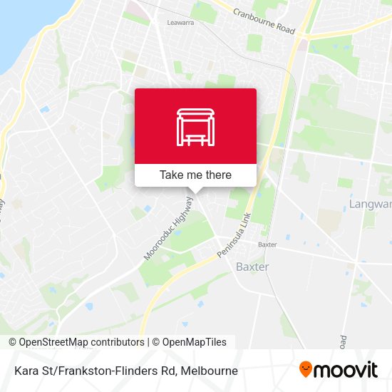 Kara St/Frankston-Flinders Rd map