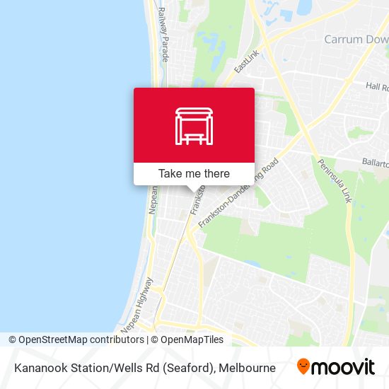 Kananook Station / Wells Rd (Seaford) map