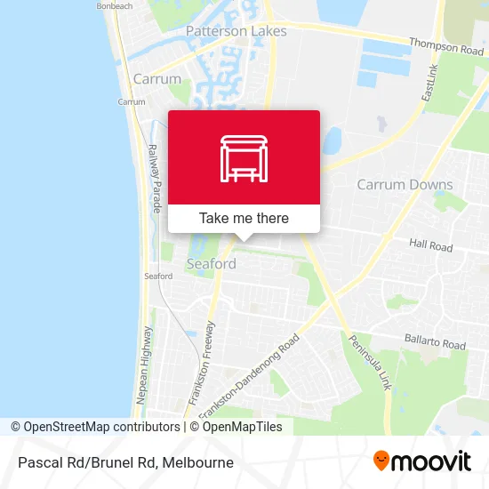 Mapa Pascal Rd/Brunel Rd