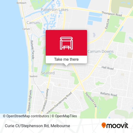 Curie Ct/Stephenson Rd map