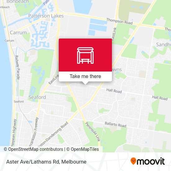 Aster Ave/Lathams Rd map