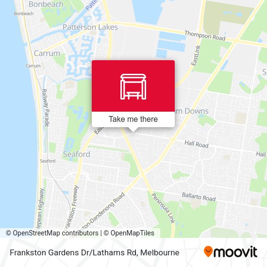 Frankston Gardens Dr / Lathams Rd map