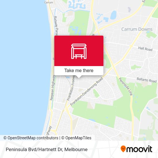 Peninsula Bvd/Hartnett Dr map