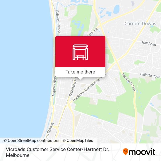 Vicroads Customer Service Center / Hartnett Dr map