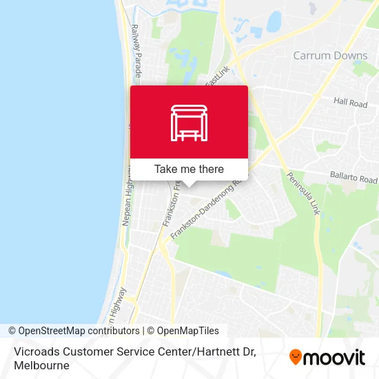 Vicroads Customer Service Center / Hartnett Dr map