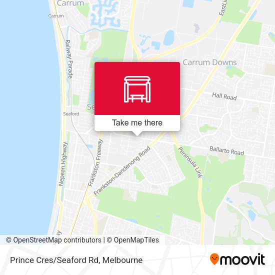 Prince Cres/Seaford Rd map