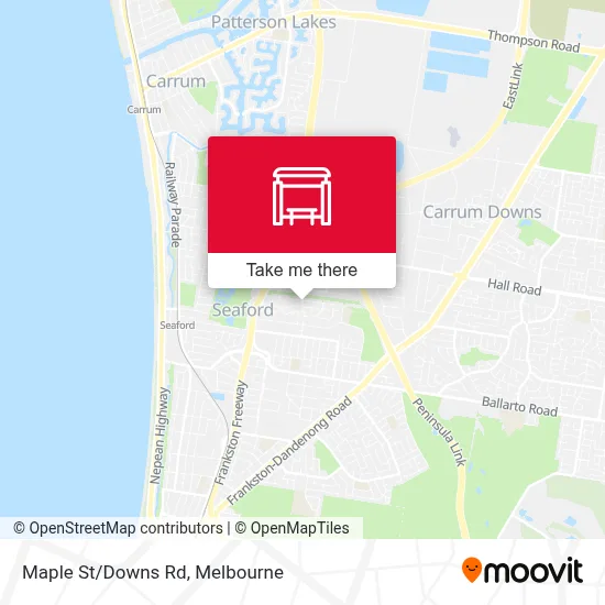 Mapa Maple St/Downs Rd