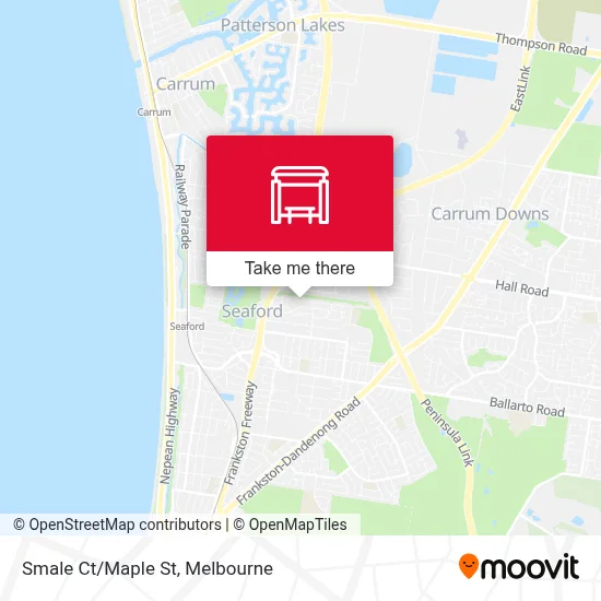 Mapa Smale Ct/Maple St