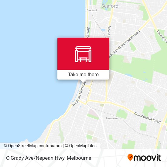 O'Grady Ave/Nepean Hwy map