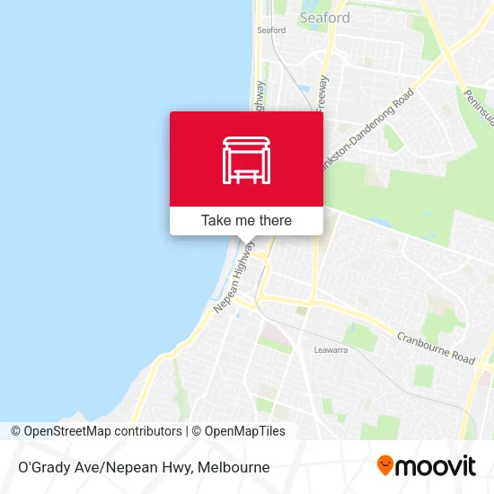 O'Grady Ave/Nepean Hwy map