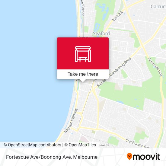 Fortescue Ave/Boonong Ave map