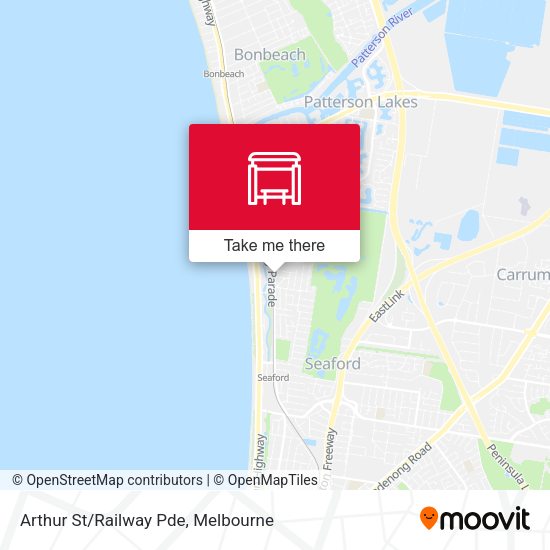 Arthur St/Railway Pde map