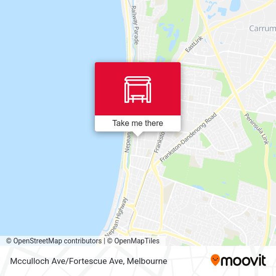 Mcculloch Ave/Fortescue Ave map
