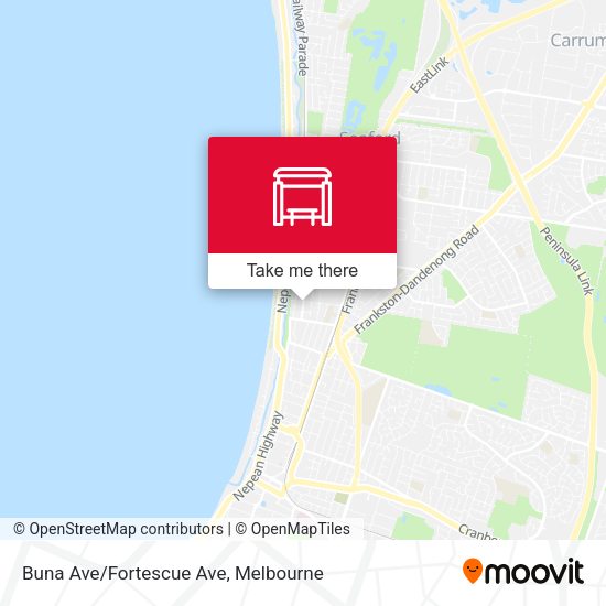 Buna Ave/Fortescue Ave map