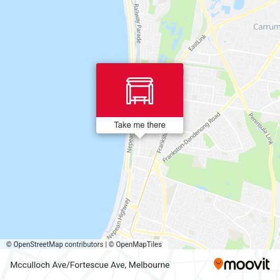 Mcculloch Ave/Fortescue Ave map
