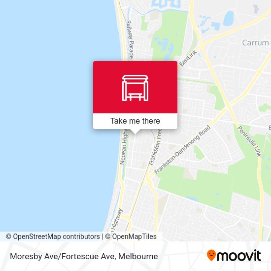 Moresby Ave/Fortescue Ave map